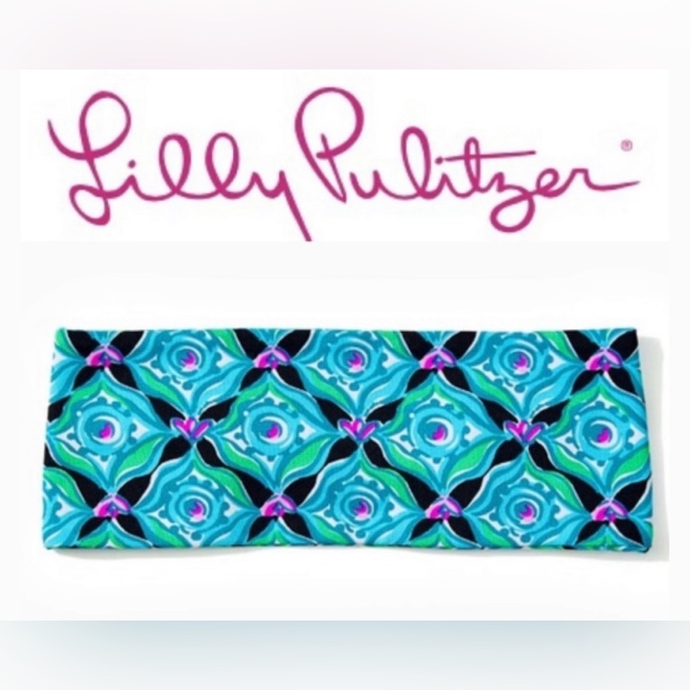 NWT Lilly Pulitzer Chilly Lilly Button Up Headband Onyx Let’s Get Wild